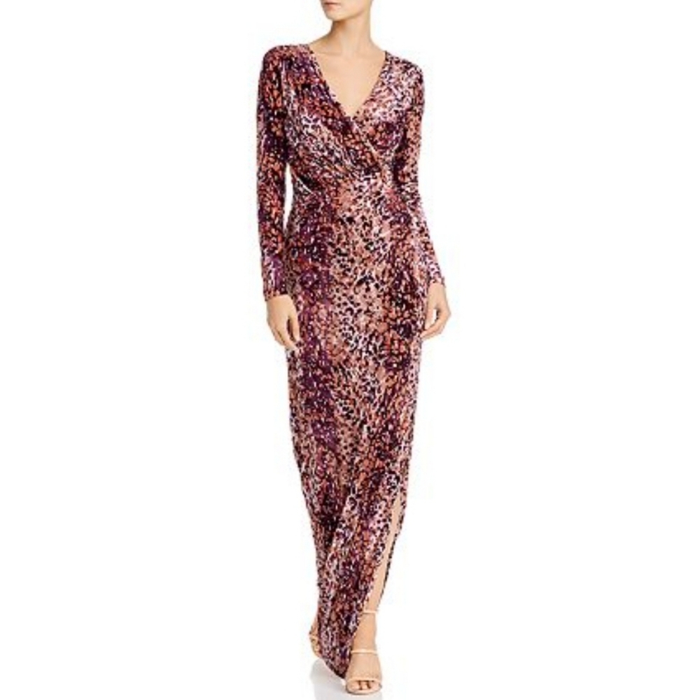 🔥 Rachel Zoe Dianora Printed Velvet Gown